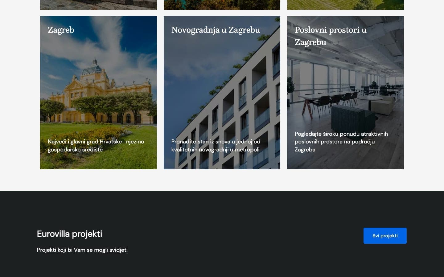 Eurovilla — web stranica 2