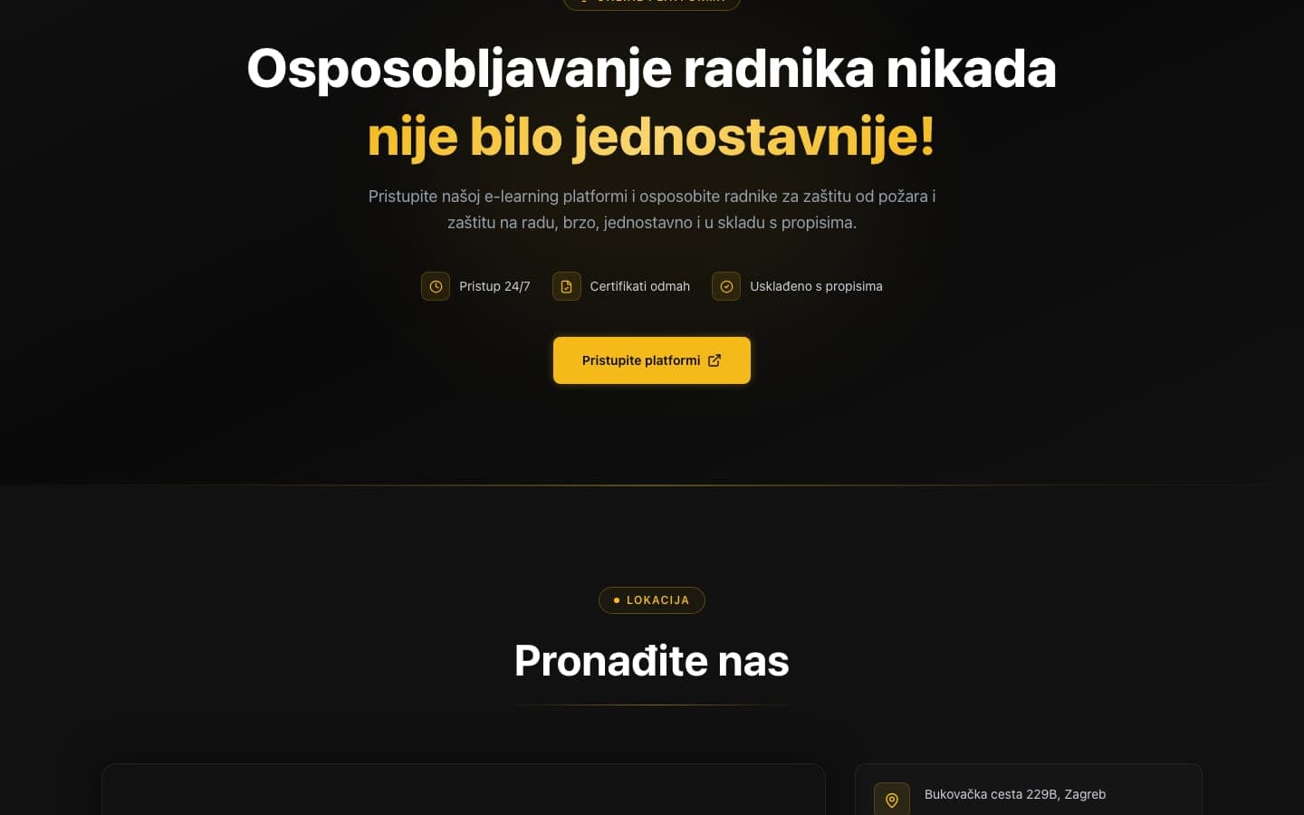 Elion Safety, web stranica 3